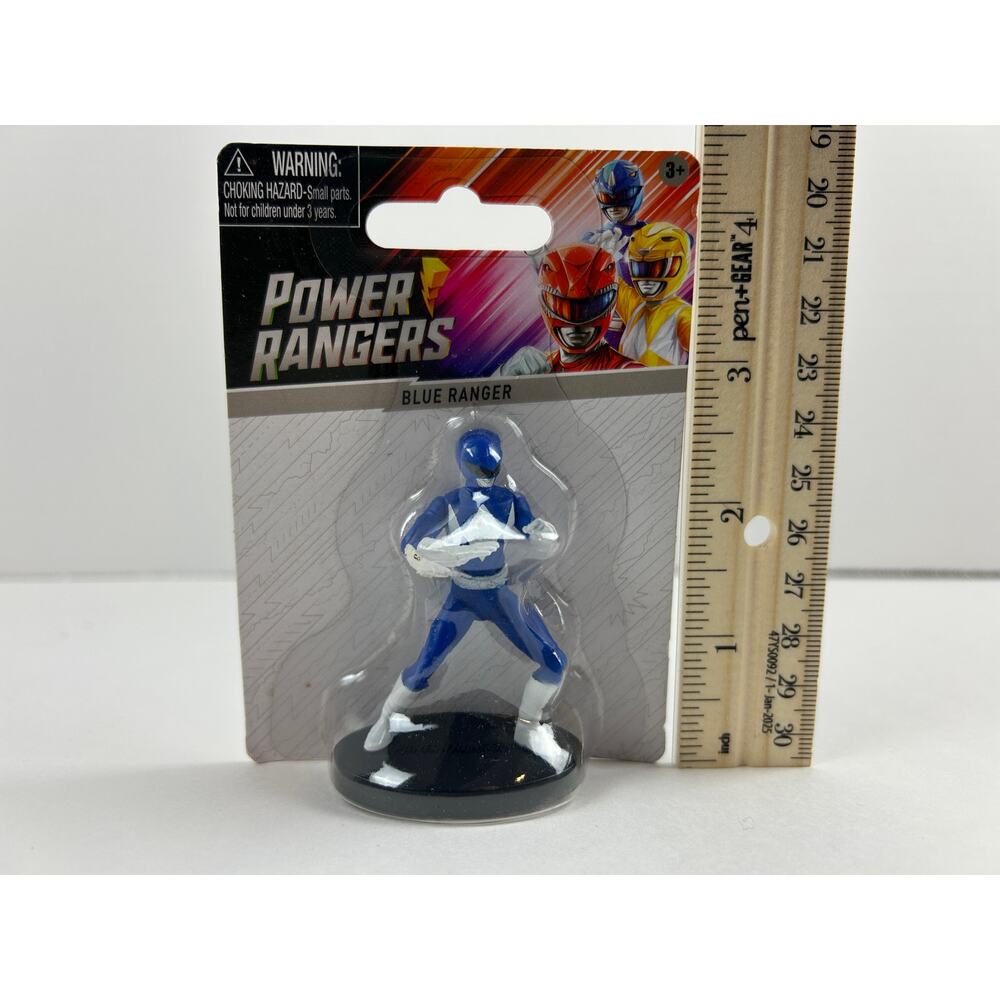 Blue Ranger Power Rangers Carded Figure Small Figure New - Picture 4 of 5